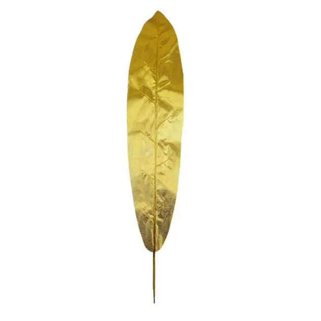 Artificial golden banana leaves