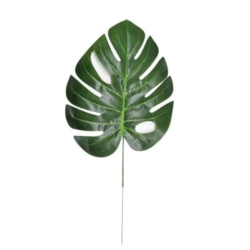 Artificial Monstera Leaves (With Stem)