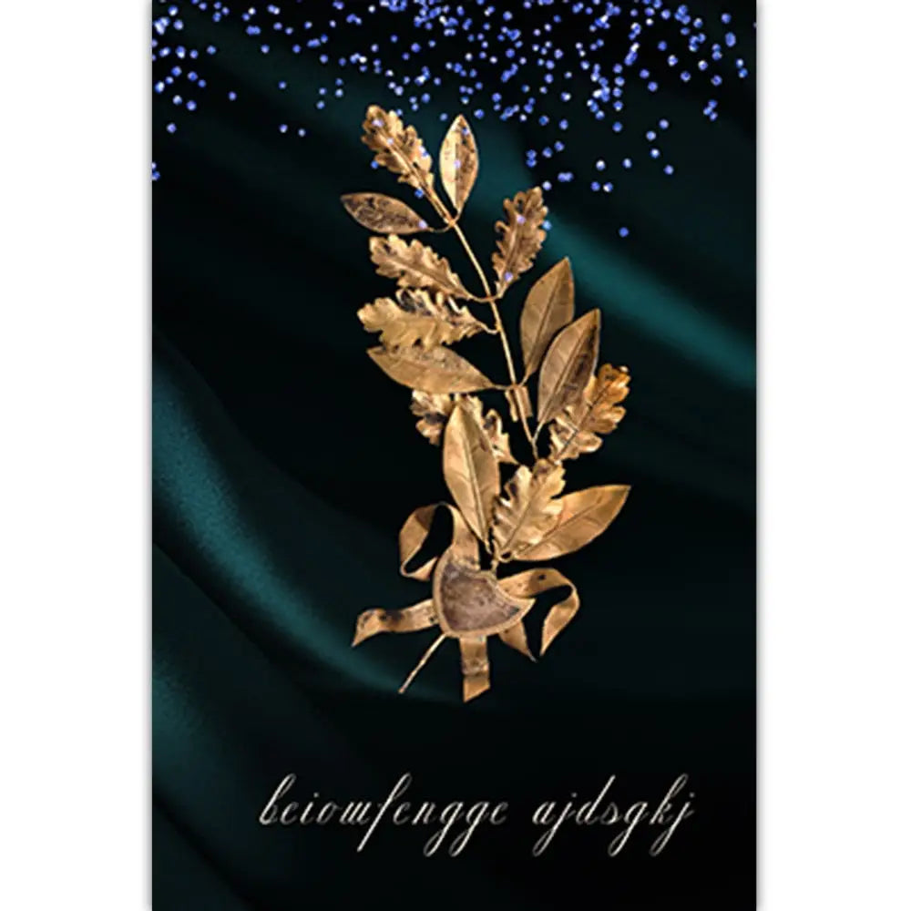 Black and gold tropical wall Art
