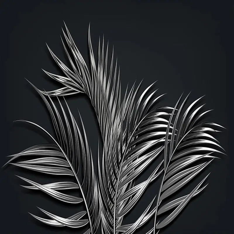 Black Tropical Wallpaper