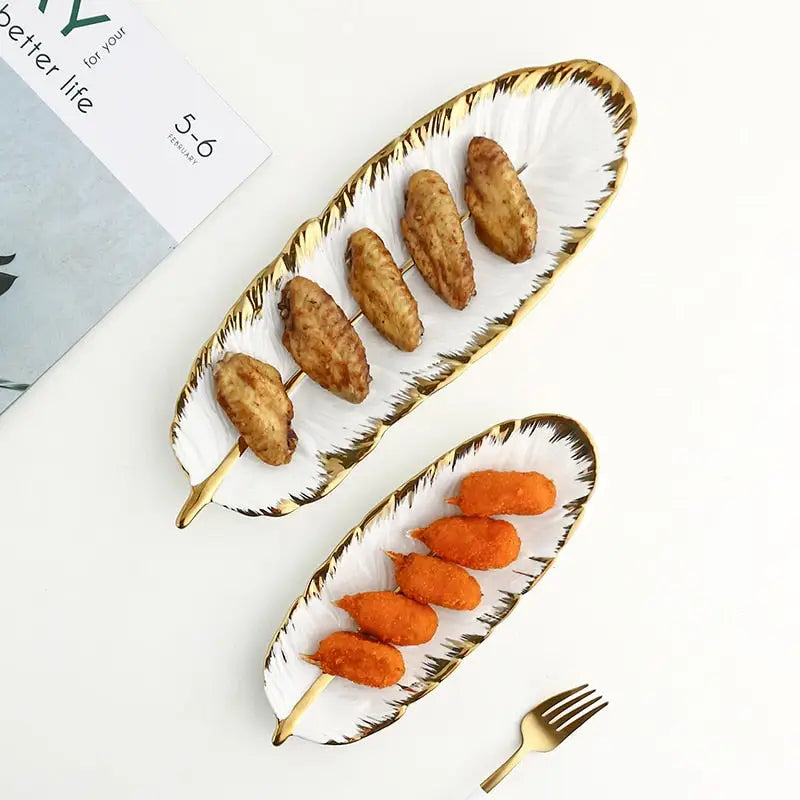 Ceramic Exotic birds feathers