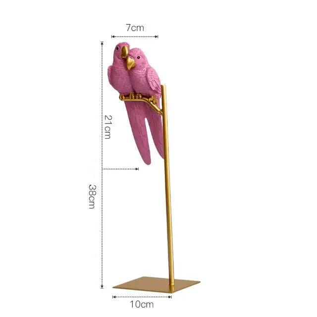 Couple of parrot Statue