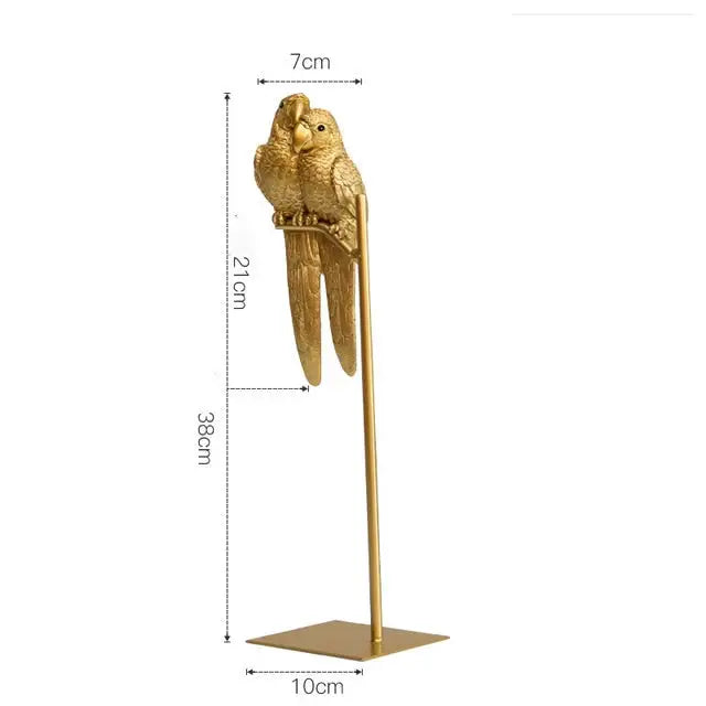 Couple of parrot Statue