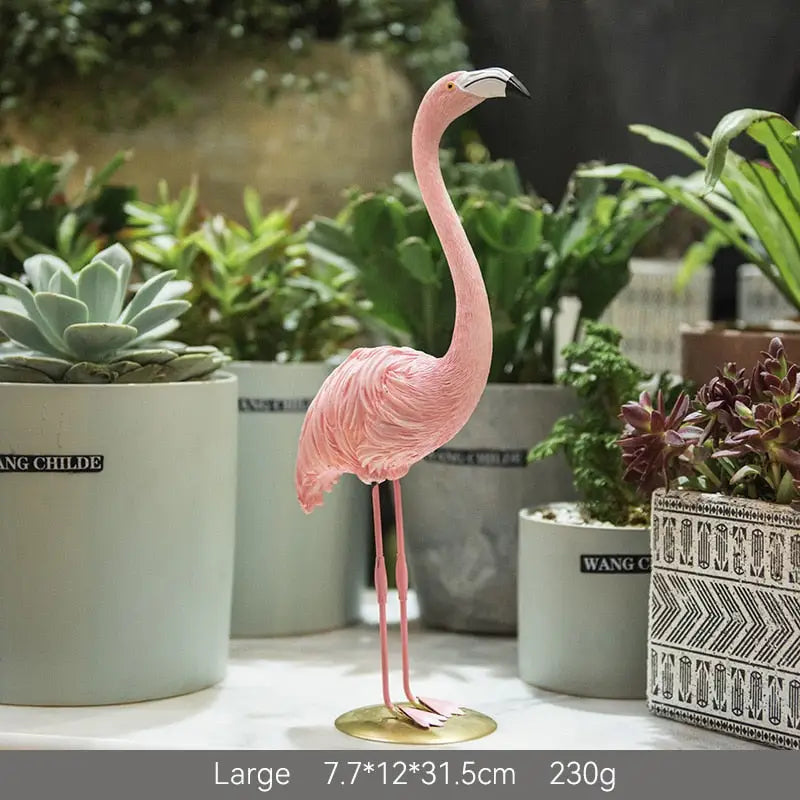 Flamingo Resin Statue