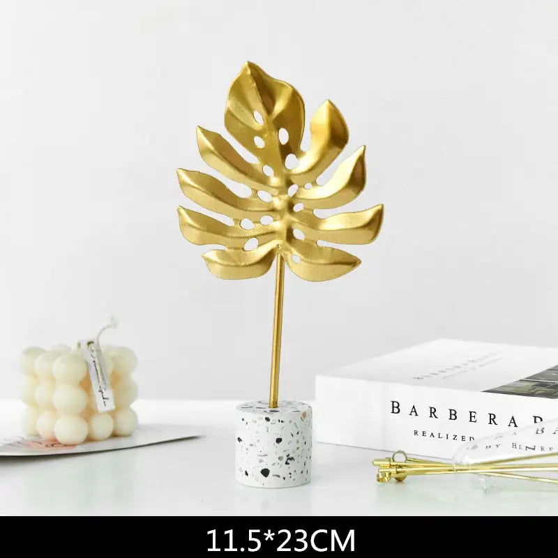 Gold Tropical Leaf