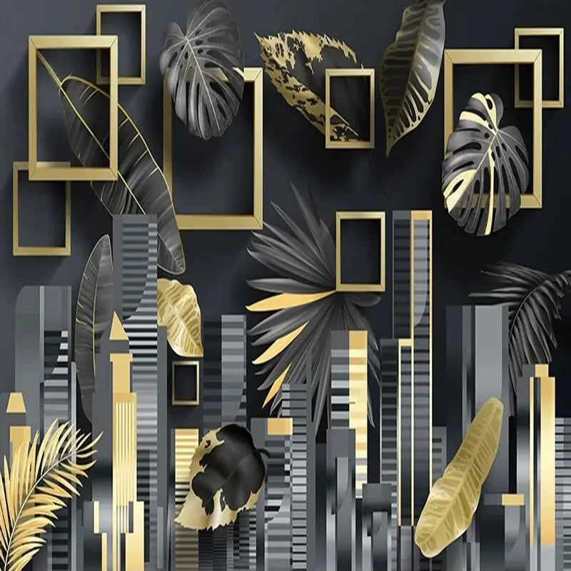 Gold Tropical Wallpaper