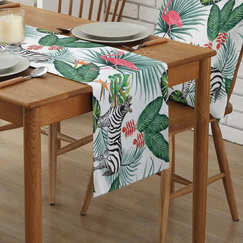 Jungle Animals Table Runner