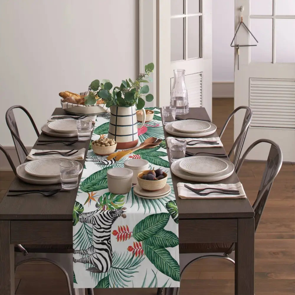 Jungle Animals Table Runner