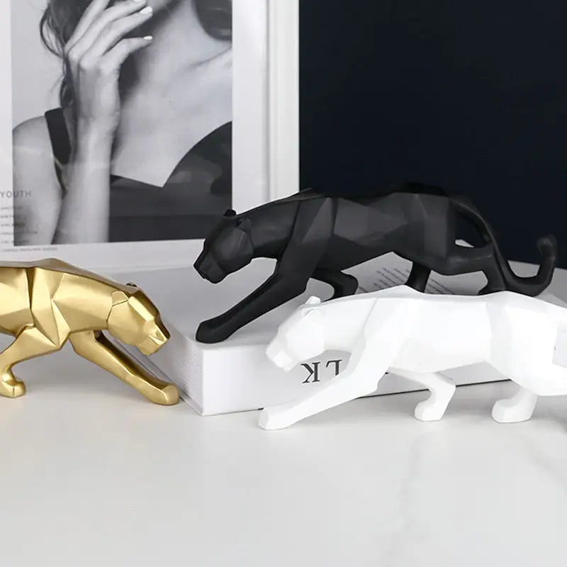 Origami Panther Statue