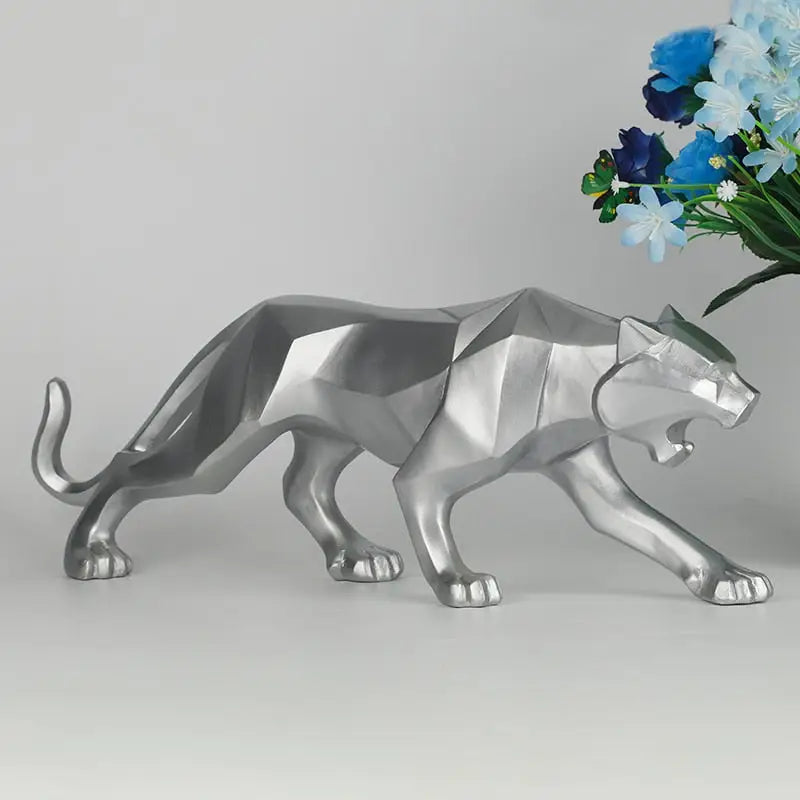 Origami Panther Statue