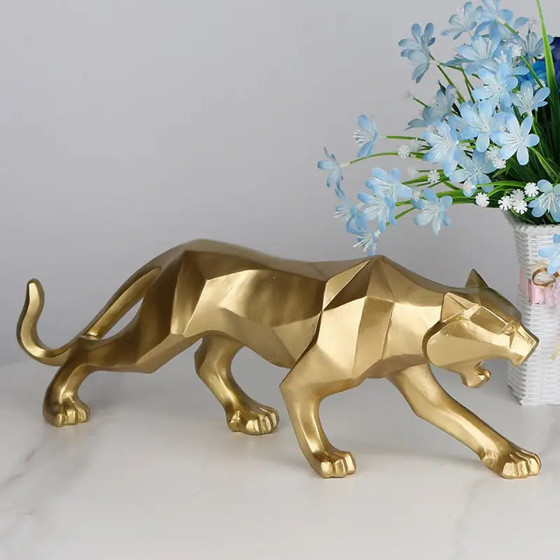 Origami Panther Statue