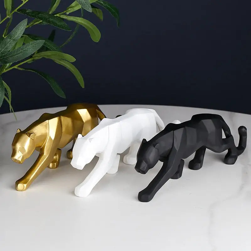 Origami Panther Statue
