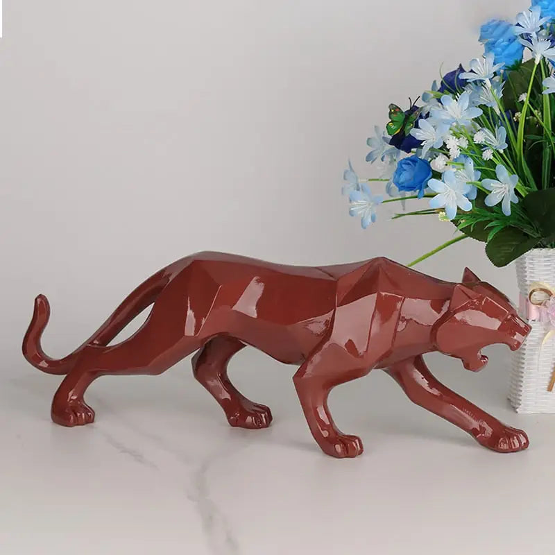 Origami Panther Statue