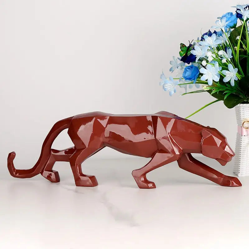 Origami Panther Statue