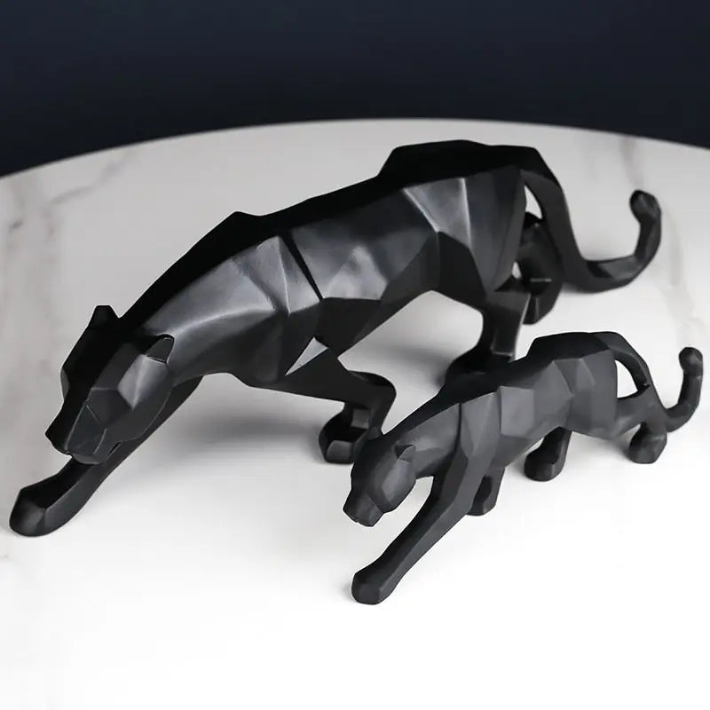 Origami Panther Statue