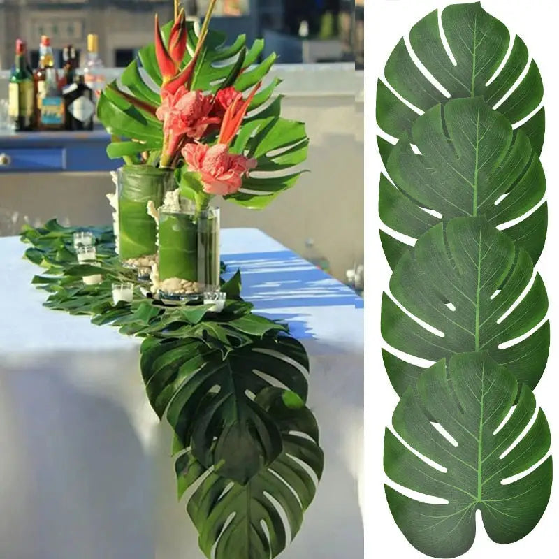 chemin-de-table-feuille-de-palmier