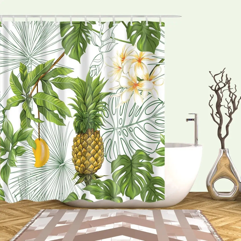pineapple-shower-curtain