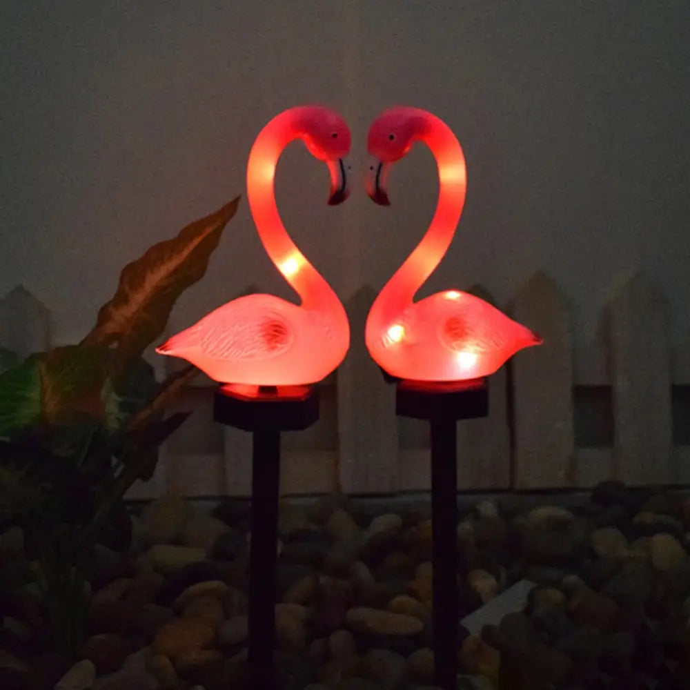 Solar Flamingo Light