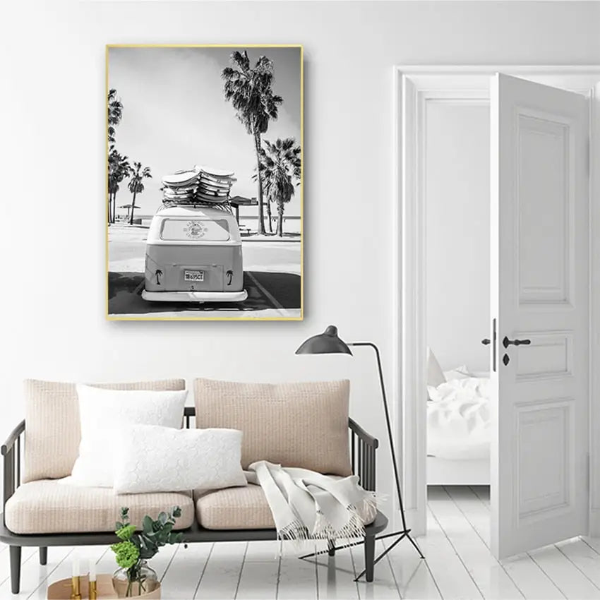 Tropical beach poster