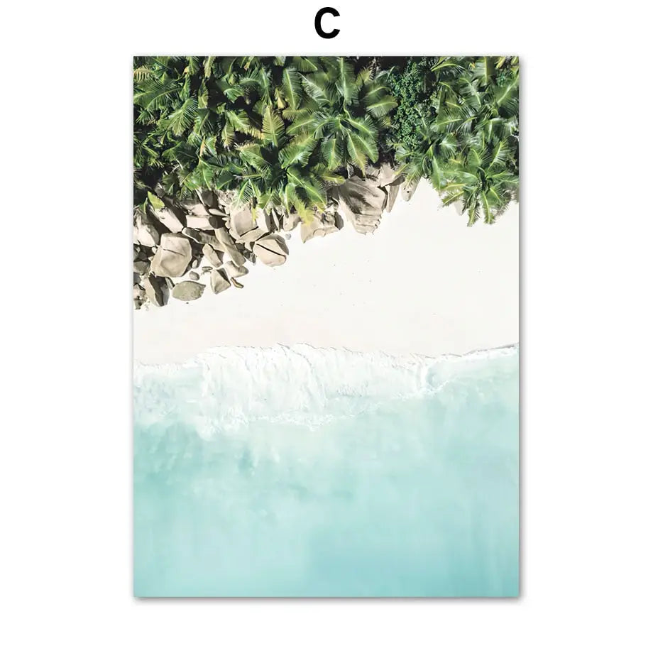 Tropical beach wall Art