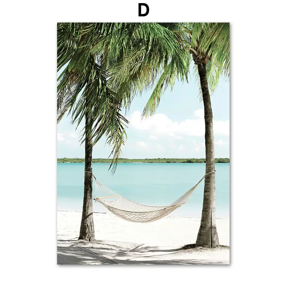 Tropical beach wall Art