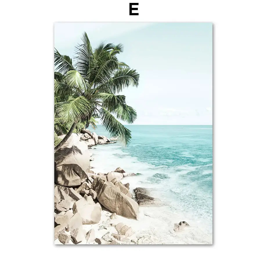 Tropical beach wall Art