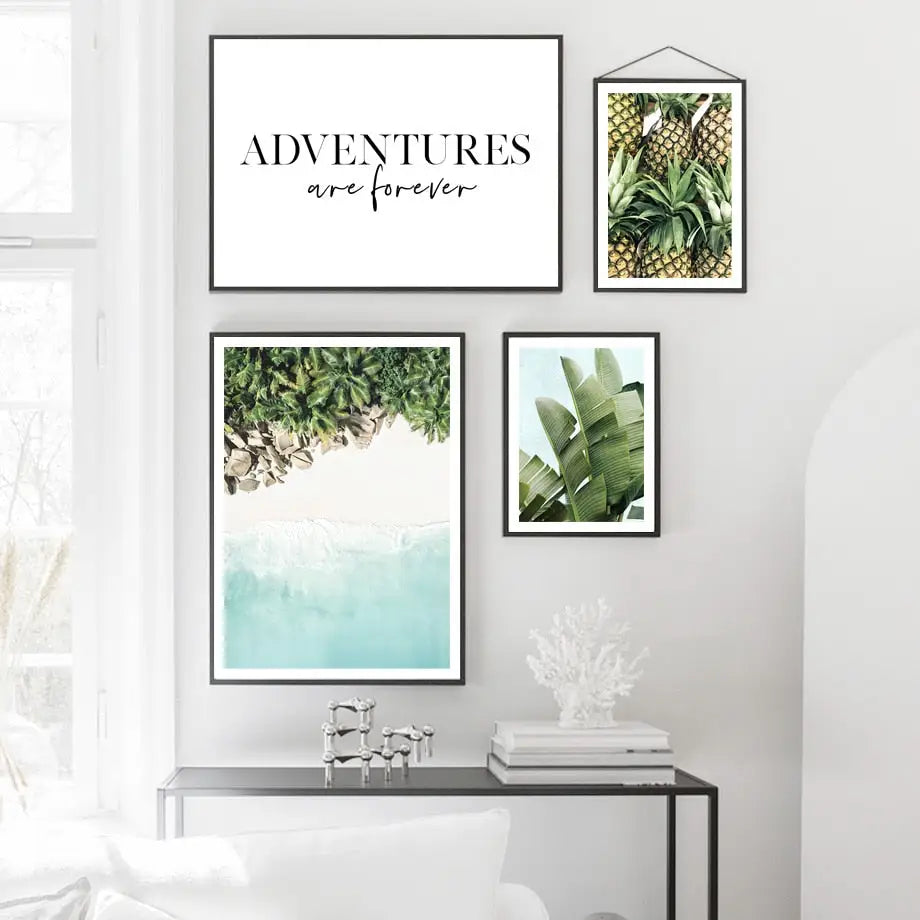 Tropical beach wall Art