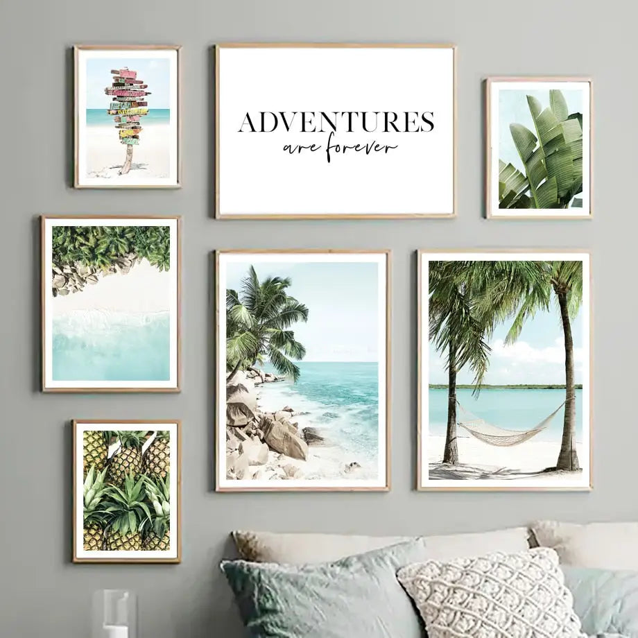 Tropical beach wall Art