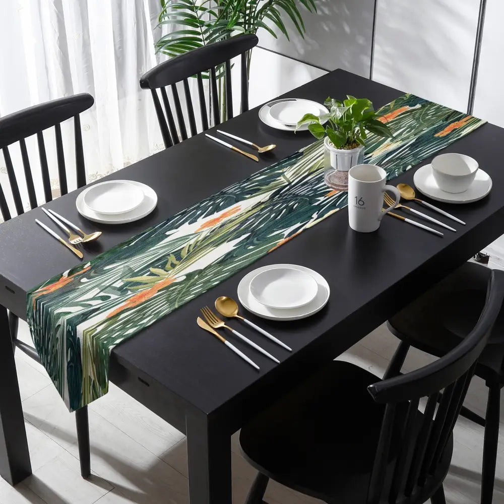 Tropical Flower Table Runner