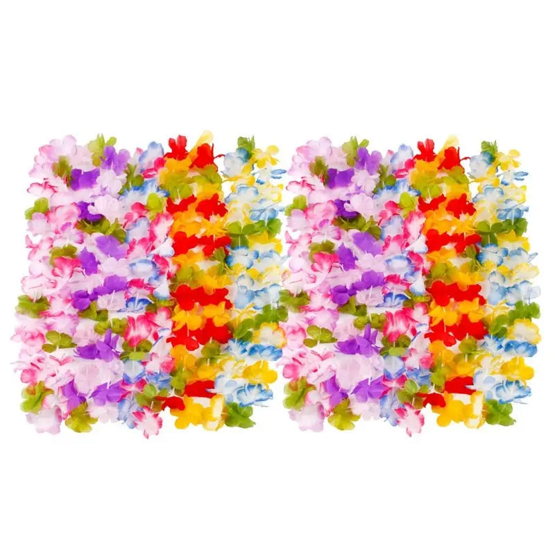 Tropical flowers necklace