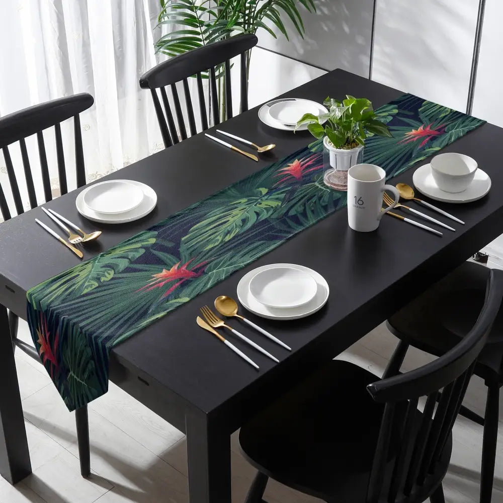 Tropical Flowers Table Runner