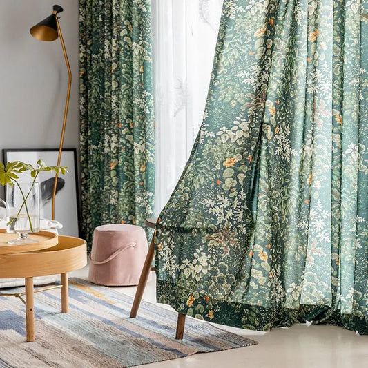 Tropical Green Curtain