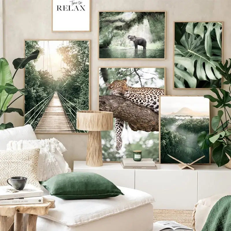 tropical-jungle-wall-art