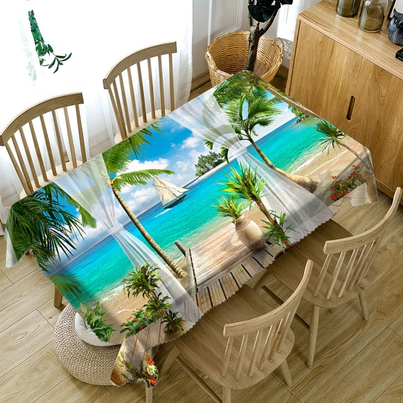 Tropical Island Tablecloths