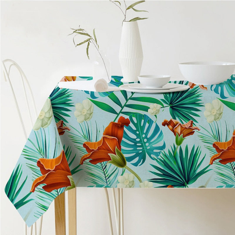 Tropical Leaf Tablecloths