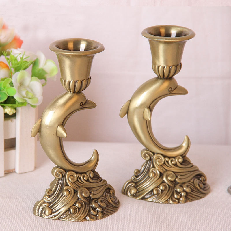 Dolphin Candle Holders