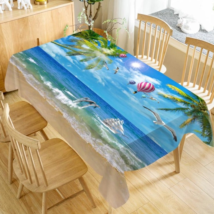 Beach Print Tablecloths