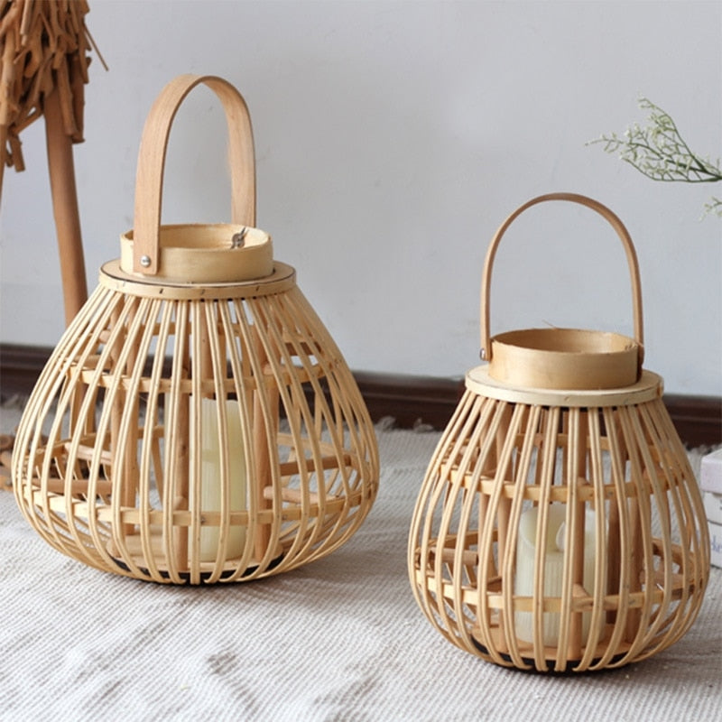 Bamboo Candle Holders