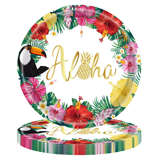 Large Tropical Paper Plate