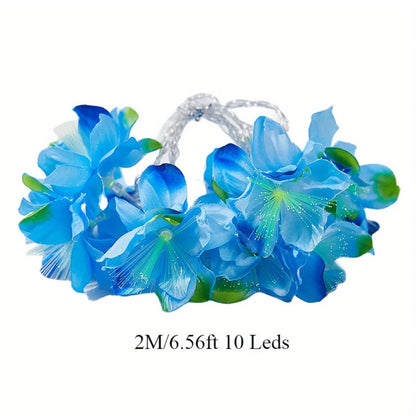 Tropical Blossom Fairy String Lights – 2m, 10 Warm LEDs