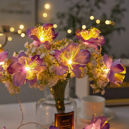 Tropical Blossom Fairy String Lights – 2m, 10 Warm LEDs