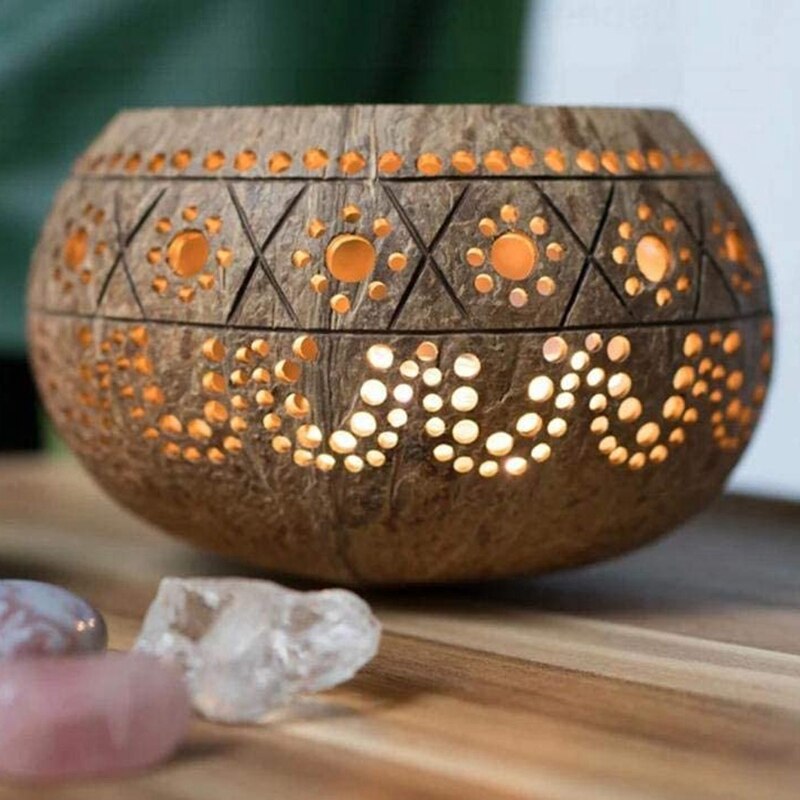 Coconut Candle Holders