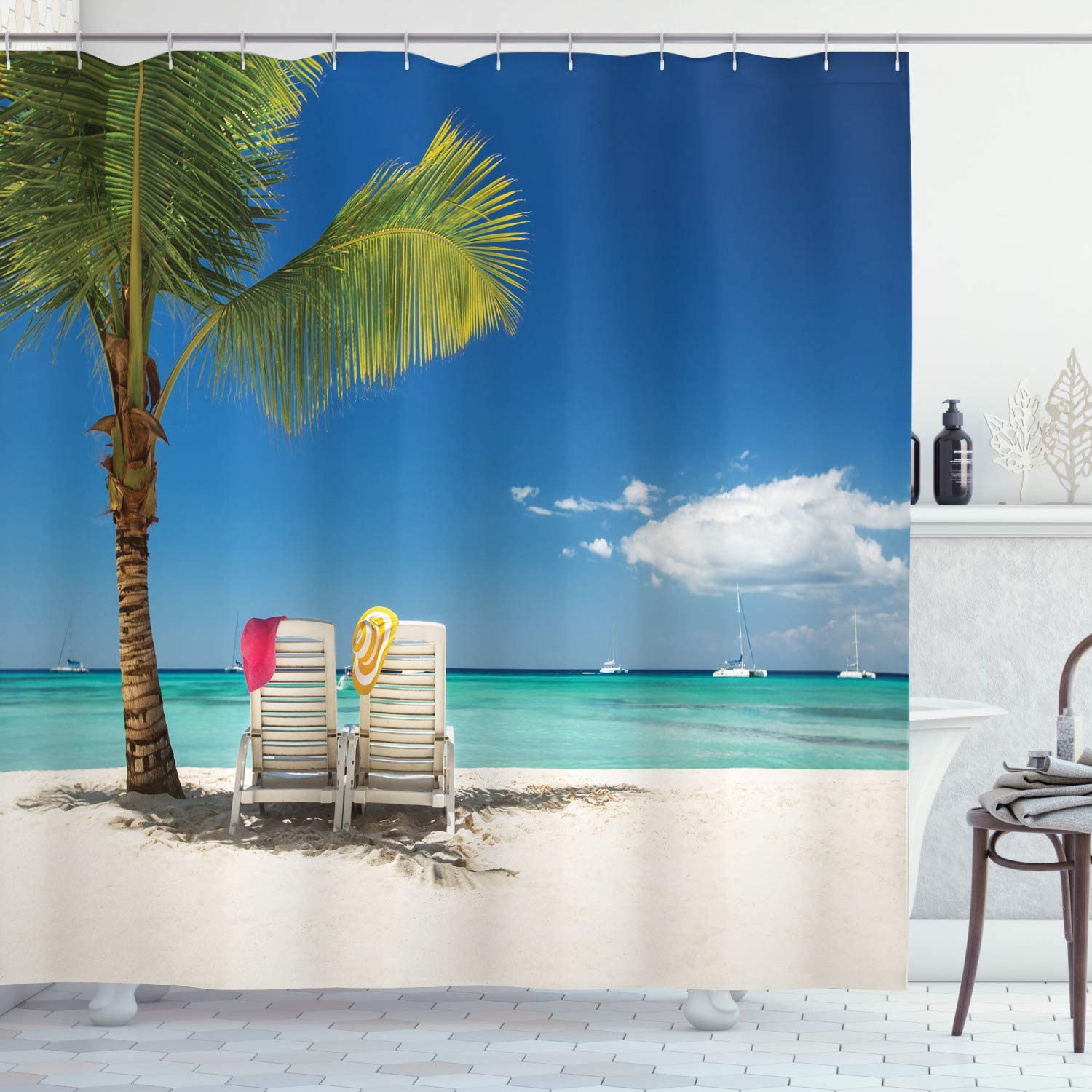 Coconut Tree Shower Curtains