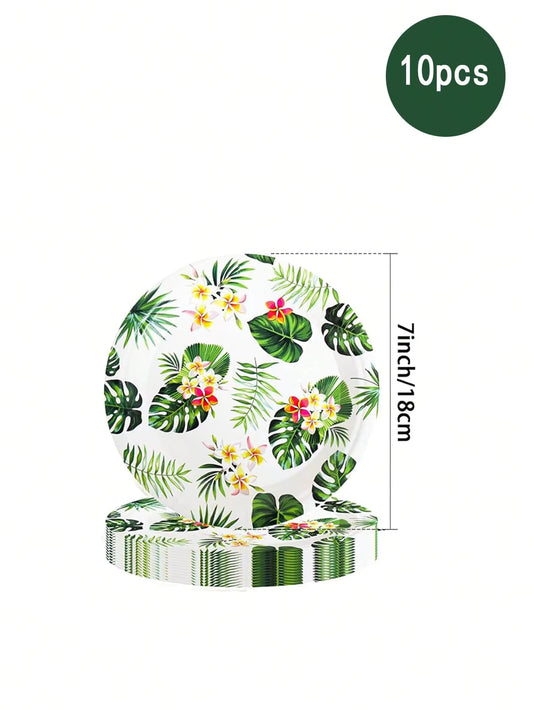 Tropical Paper Plate