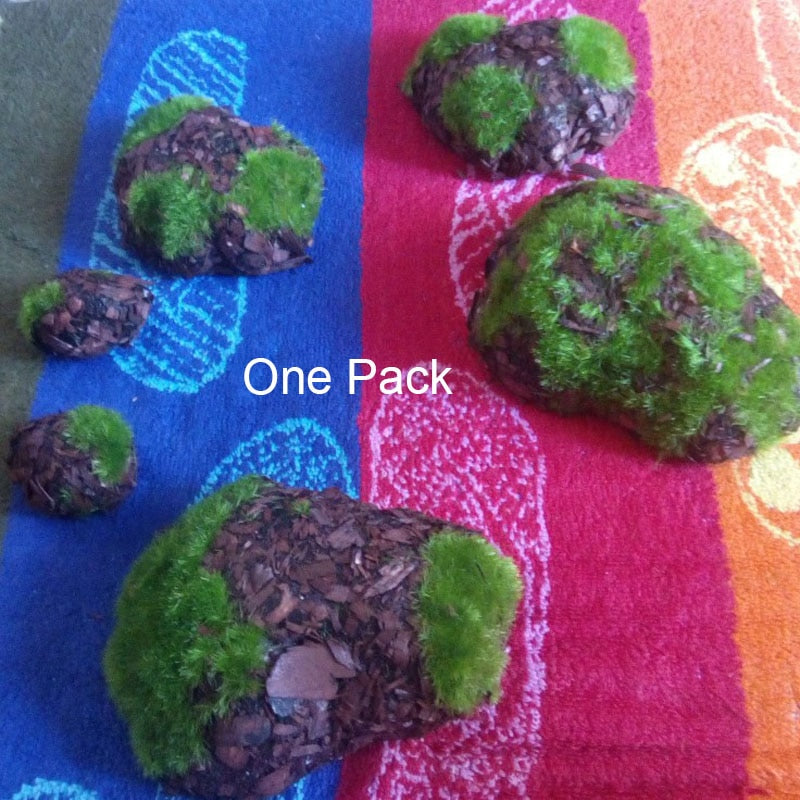 Fake Rock Green Foam Moss Stone Artificial (6pcs/Pack)