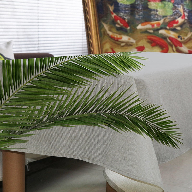 Palm Leaf Print Tablecloths