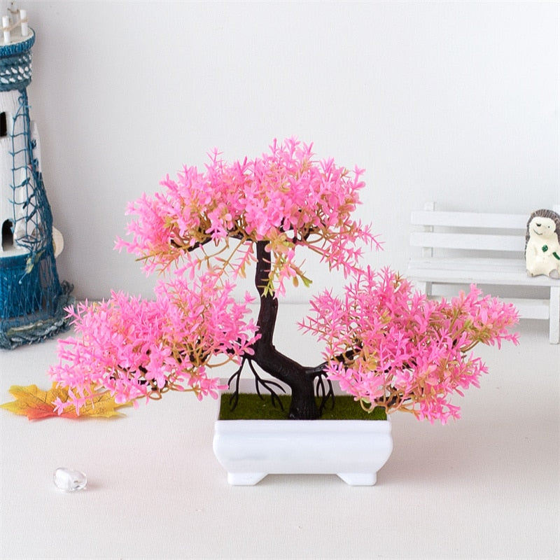 Artificial Pink Bonsai Tree
