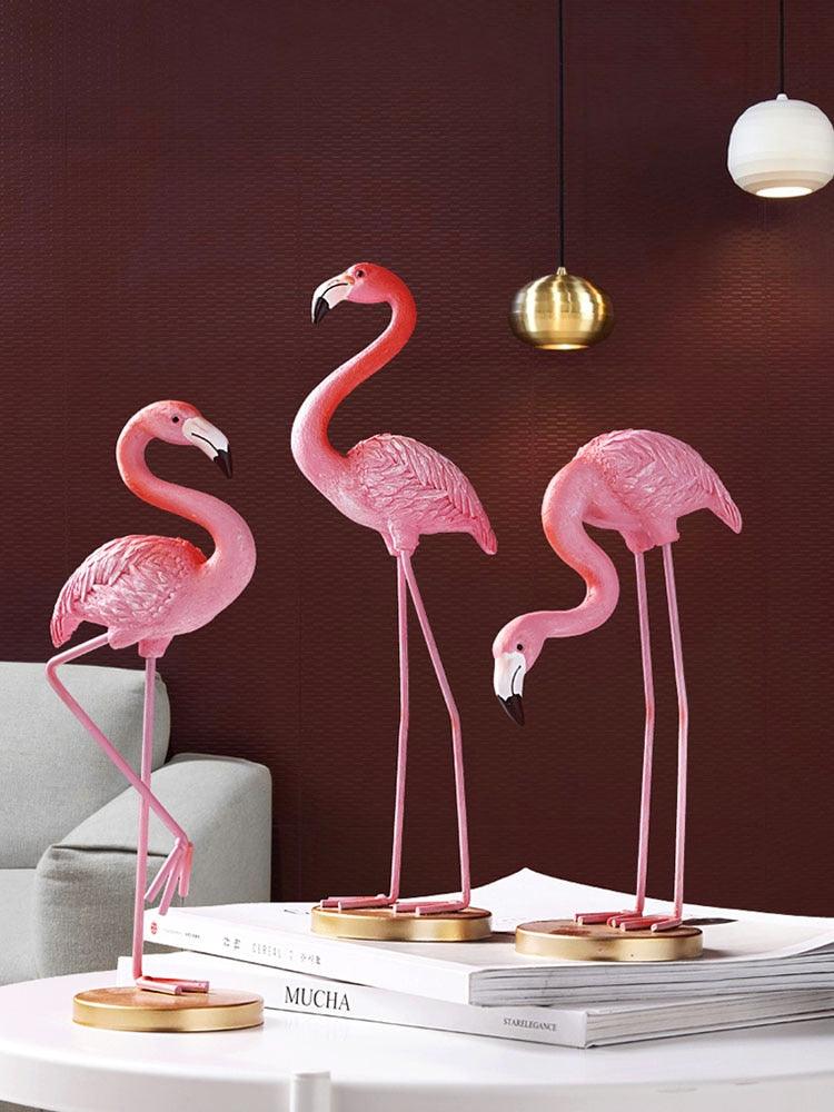 Flamingo Beach Party Sculptures