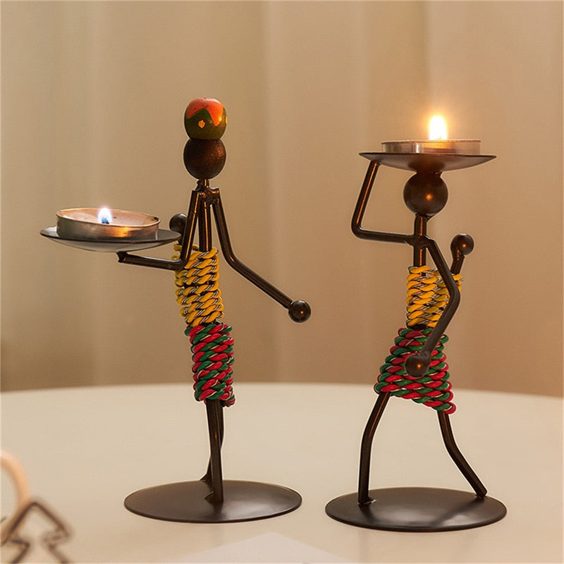 Tiki Candle Holders