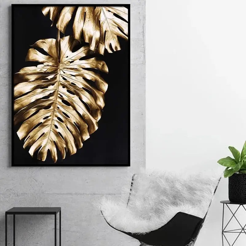 Gold Pineapple Wall Art